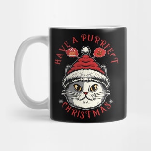 Have A Purrfect Christmas, Funny Cat Lover Gift Mug